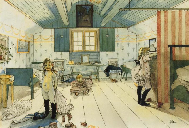 Carl Larsson Mama-s and the Little Girl-s Room France oil painting art